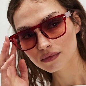 Free People Percy Oversized Square Sunglasses